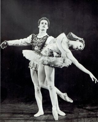 1949 Vintage Photo Ballet Dancers Moira Shearer And Michael Somes In Cinderella