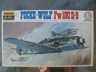 Vintage Bachmann Fujimi 1/48 Focke - Wulf Fw190d - 9 0764:300