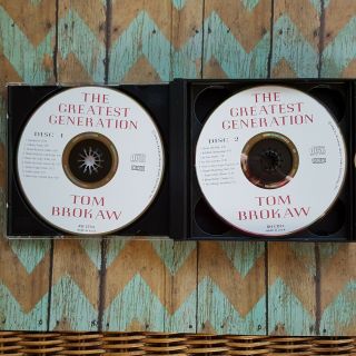 The Greatest Generation Audio CD Tom Brokaw WWII Great Depression Vintage 1998 3