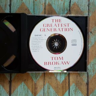 The Greatest Generation Audio CD Tom Brokaw WWII Great Depression Vintage 1998 4