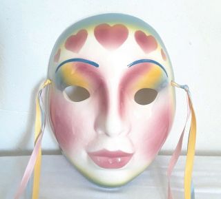 Vintage Clay Art San Francisco About Face Ceramic Wall Mask Lady (usa)