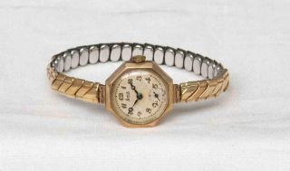 2 Vintage Wrist Watches Mens Seiko Diashock 17 Jewels & Ladies Gold Plated Limit