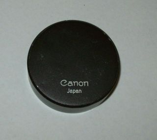 Vintage Canon Leica M39 Thread 39mm Metal Screw In Back Lens Cap Made In Japan