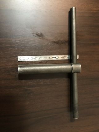T Handle Wrench,  12 Mm Square 4 Point,  Vintage Machinist Lathe Milling Tool