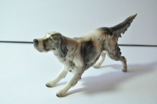 Vintage English Setter Dog Figurine Japan - Numbered 797 (?) Ceramic Japanese