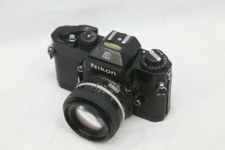 Vintage Nikon EL2 35mm Film SLR Camera w/ 50mm Nikkor f/1.  8 Lens - 2