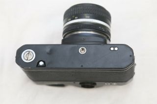 Vintage Nikon EL2 35mm Film SLR Camera w/ 50mm Nikkor f/1.  8 Lens - 7