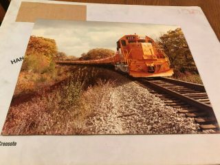 Vintage Train Photo From United States Steel Company 11 X 14