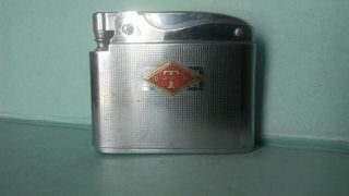 Vintage Lighter With Diamond T Medalion Dow Automatic Japan