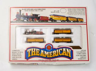 The American,  N Scale,  Vintage Bachman Electric Train Set