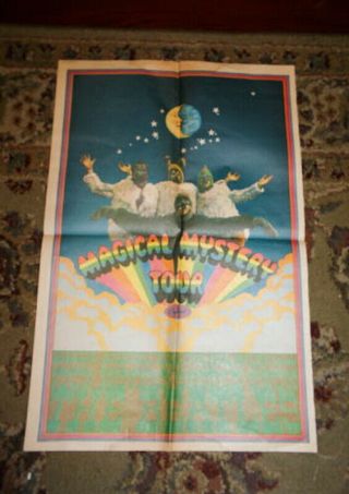 Vintage 1967 Beatles Magical Mystery Tour Poster