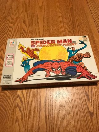 The Spiderman Game And The Fantastic 4 Vintage Board Game