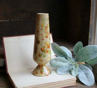 Vintage Mid Century Modern Ceramic Vase - Retro - Signed Lvs - Bud Vase