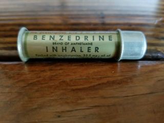 Vintage Benzedrine Inhaler Medical Collectible