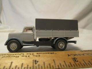 Vtg Wiking Germany Ho 1/87 Scale 3350 Xx Canvas Covered Gray Truck Nr