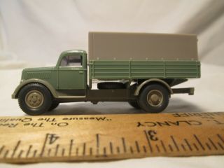 Vtg Wiking Germany Ho 1/87 Scale 335 Xx Canvas Covered Green Truck Nr