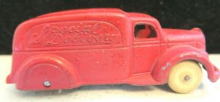 Vintage Tootsietoy No.  123 3 " Red 1936 Special Delivery Truck Mfg.  1937 - 1939
