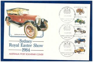 10.  35 Australia 1984 Vintage Cars Cover Fdc Unsealed Unaddressed