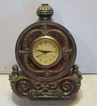 Ornate 7 " Vintage Style Mantle Clock Ll275