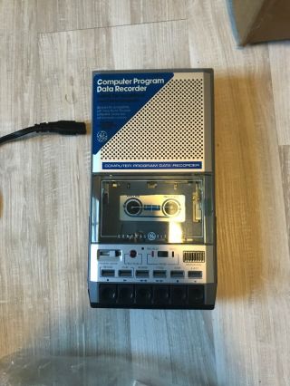 Ge Model 3 - 5158b Vintage Computer Program Data Cassette Recorder