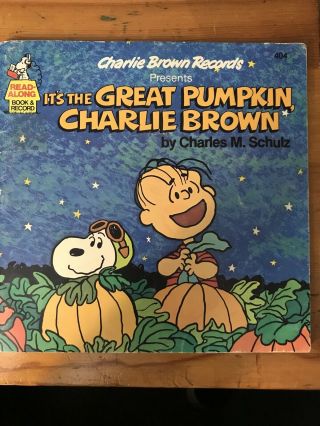Great Pumpkin Charlie Brown Read - Along Book & Record 45rpm 1978 Vintage