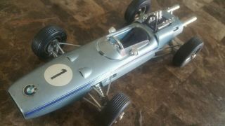 Vintage Schuco Bmw Formel 2 1072 Wind - Up Tin Litho Race Car