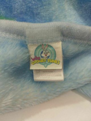 VTG Baby Looney Tunes Bugs Bunny Sylvester Tweety Blanket Orbit Outer Space Crib 4