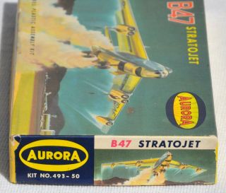 Vintage 1960 ' s Aurora 493 - 50 Boeing B - 47 B47 Stratojet Bomber Military Toy Model 6