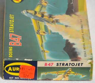 Vintage 1960 ' s Aurora 493 - 50 Boeing B - 47 B47 Stratojet Bomber Military Toy Model 7