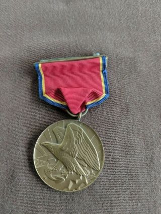 Wwii Us Navy Reserve Faithful Service Medal Slot Brooch U.  S.  Ww2 Vintage