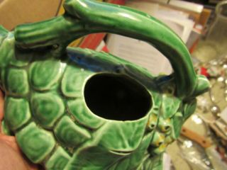 Vintage McCoy Turtle Art Pottery Planter Figure Vase Watering Can 4