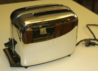Vintage Retro Chrome Art Deco Toastmaster Toaster 1b24 - Cloth Cord -