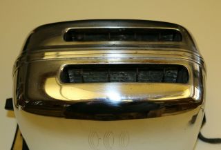 Vintage Retro Chrome Art Deco Toastmaster Toaster 1B24 - Cloth Cord - 5