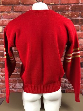 Vtg NFL Pro Line Cliff Engle San Francisco 49ers Wool Blend Sweater Mens Large 1 5
