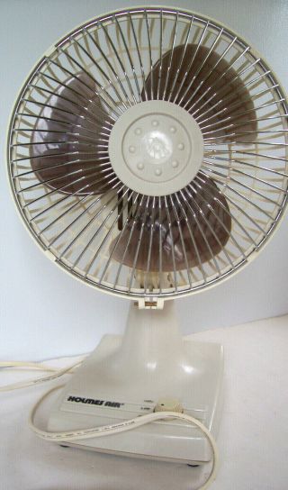 Vintage Holmes Power Cool Fan Osillating 2 Speed Quiet Haof - 7a