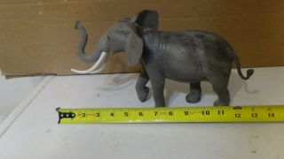 Vintage 1984 Imperial Large Plastic Elephant Animal Toy Hong Kong