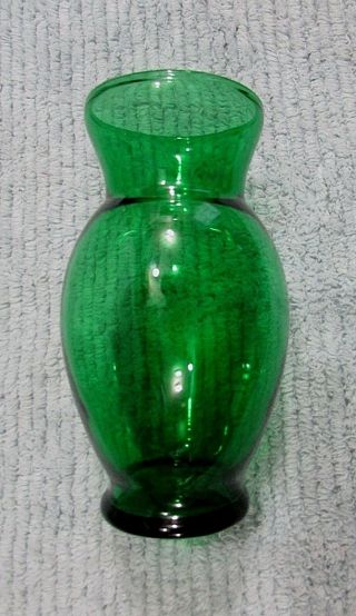 Old Clear Forest Green Anchor Hocking Glass Vintage 1950 