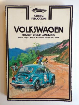 Vintage Volkswagen Vw Service Repair Handbook Clymer Publications 1961 - 1974