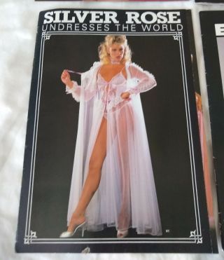 4 High Gloss Vintage Lingerie Catalogs 1980s - 90s? Exotic 4