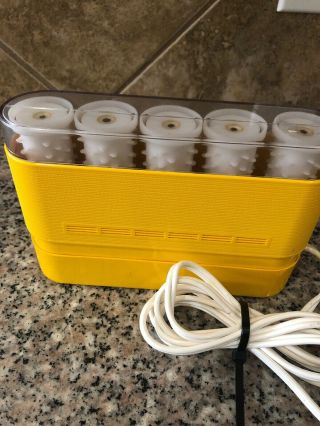 Vintage 1975 Set To Go By Clairol Traveling Electric 5 Hot Rollers Curlers (19) 3