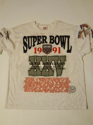 Football,  1967 - 1991 Vintage Shirt Mens Xl Green Bay Packers Ny Giants