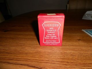 Vintage Sheridan Diabolo Target Lead Pellets 5mm.  20 Cal