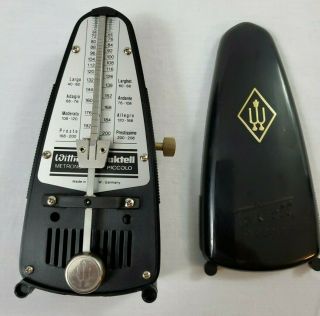 Vintage Wittner Taktell Piccolo Wind - Up Metronome Made In West Germany