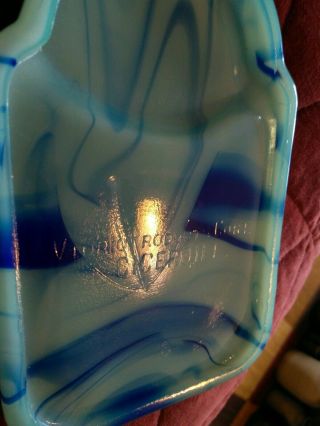 Vintage Vidrio Slag Glass Ashtray Base 3