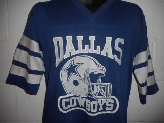 Vintage 80s 90s Dallas Cowboys Jersey Style T - Shirt Medium