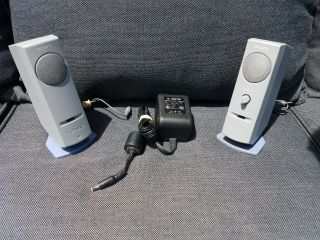 Vintage Sony VAIO PCVA - SP1 Computer/Ipod/Phone Speakers with AC adapter 2