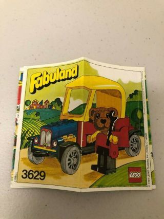 1981 Lego Fabuland Set 3629 Vintage Lego 99 Complete Barney Bear Set 5