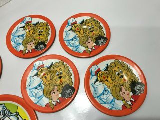 Vintage Ohio Art Childs Metal Play Dishes Plates,  The Wizard of Oz 3
