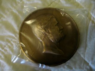 Estate Vintage U.  S.  3 In.  Bronze Medal - Ulysses S.  Grant 118