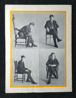 1963 The Beatles Tour Program March 9 - 31 England Vtg From The Uwe Blachke Coll.